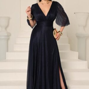 Vestido de festa com brilho Tule aurora